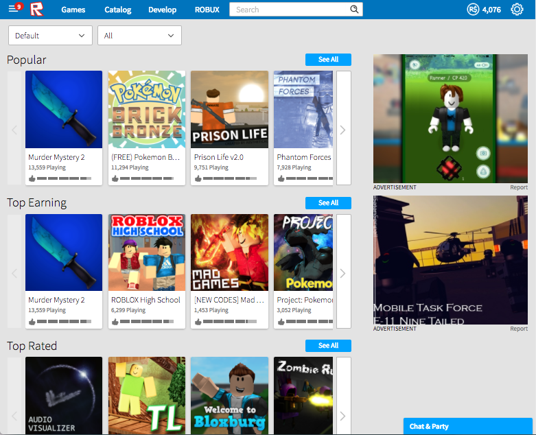 Roblox in 2016